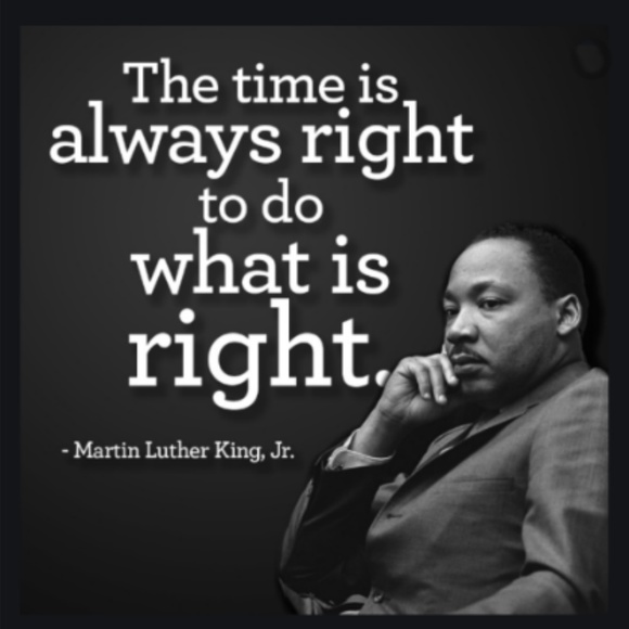 Vintage Accessories - The Time is Always Right to Do What's Right